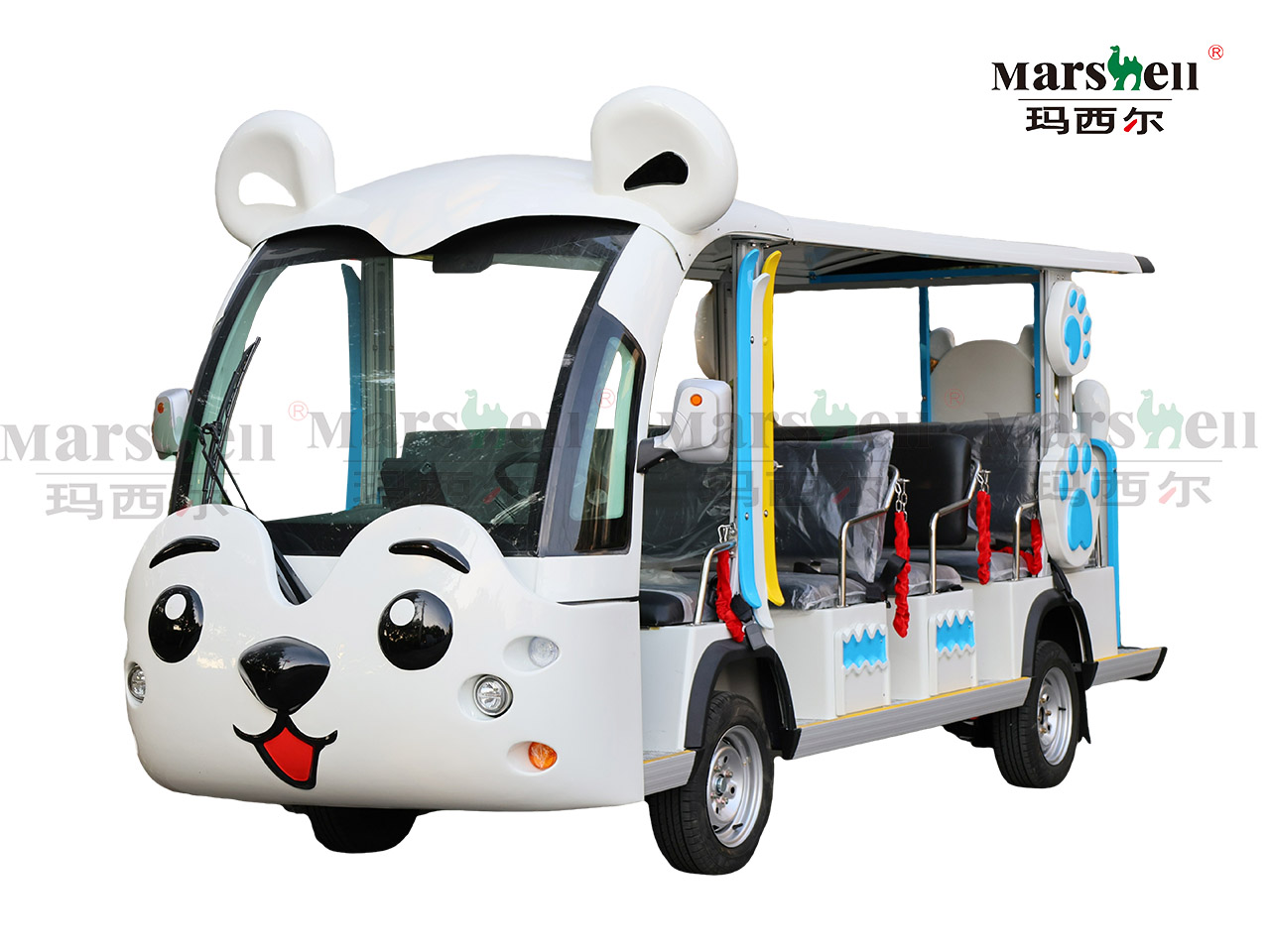 北極熊主題造型電動觀光車