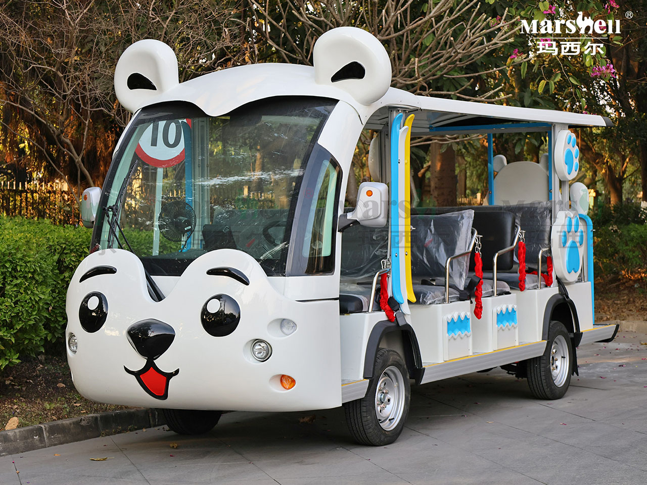 北極熊主題造型電動觀光車