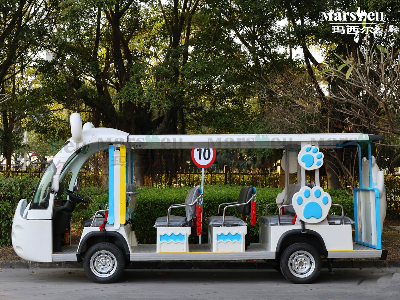 北極熊主題造型電動觀光車