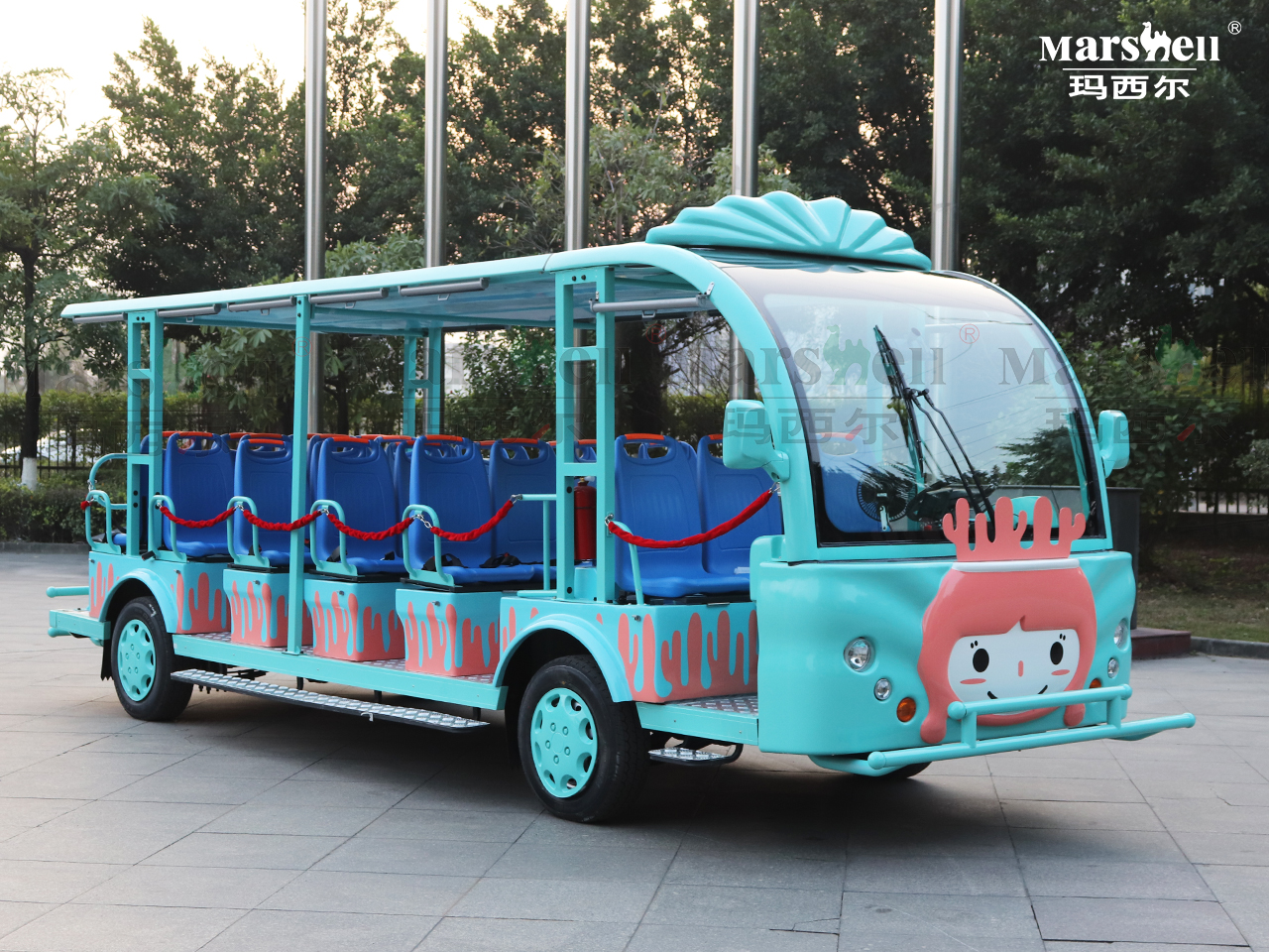 珊瑚主題造型電動(dòng)觀光車